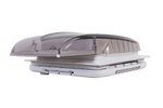 Ventilador de techo automático PUNDMANN PLUS FAN para autocaravana con iluminación y persiana enrollable de 400×400 mm.