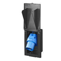 Enchufe de pared externo CEE ProPlus 373505BK, 160 × 100 mm, negro.