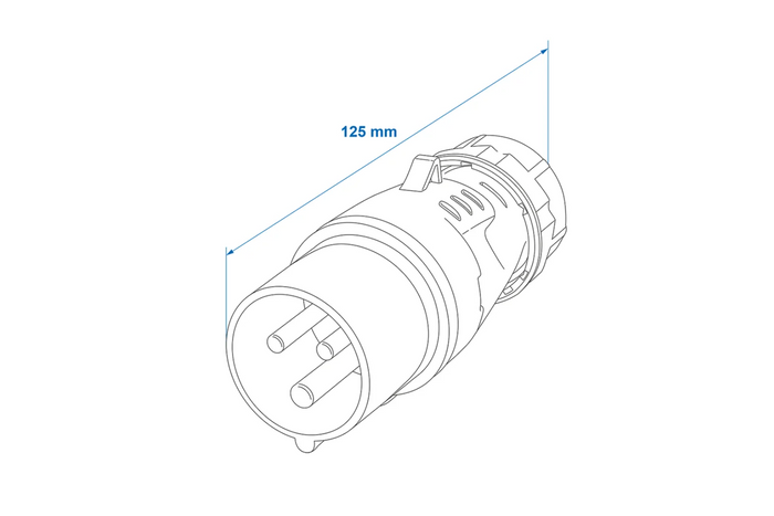 Enchufe CEE 16A 230V ProPlus 373500 enchufe macho de camping