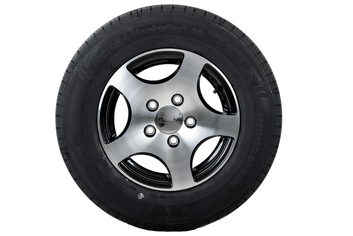 Rueda reforzada para remolque KENDA TIRE 165/80 R13C 96/94N ALU RIM STARCO pulido 5Jx13"H2 5x112 ET:30
