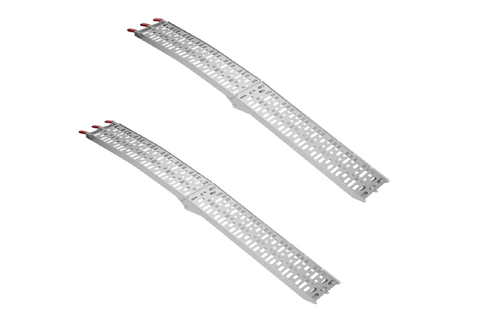 Rampas plegables de aluminio ProPlus 390096 para remolques, 220 cm, 680 kg, juego de 2