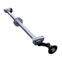 KNOTT VG7-L eje sin freno para remolque 750kg 1607mm 2027mm 4x100