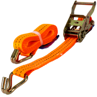 Cinta transportadora UNITRAILER de 3 m/35 mm/2 t de color naranja con tensor