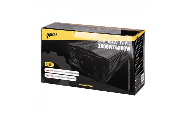 Convertidor de voltaje 24V/230V (2000/4000W) KAMAR E1931