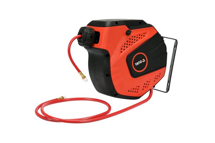 Manguera neumática en carrete automático YATO YT-24243 6,5 mm 14 m