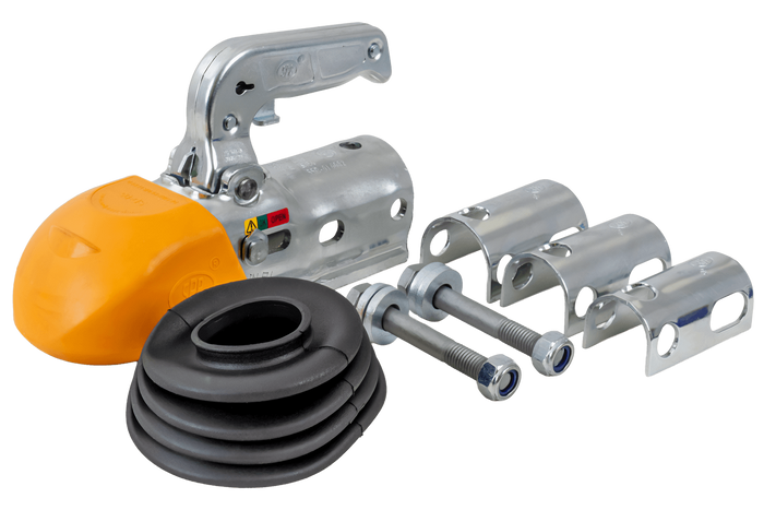 Enganche de bola STEELPRESS BC-3000.1D-00-00+Z3 para remolque de 3000 kg con barra de tiro tubular de 35-50 mm