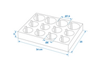 Soporte para vasos y tazas ProPlus 761472PM para caravana, de espuma suave, con capacidad para 12 vasos.