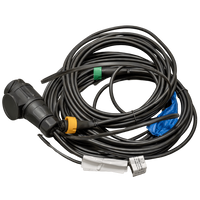 Cableado para remolque de instalación eléctrica OUTLET MANTES, 5,2 m, enchufe de 13 pines, 2 conectores de bayoneta de 5 pines.