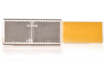 Dispositivo reflectante 96 x 42 mm, frontal con cinta adhesiva