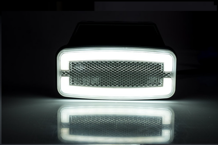 Lámpara de señalización universal LED blanca HORPOL LD 2764 con soporte