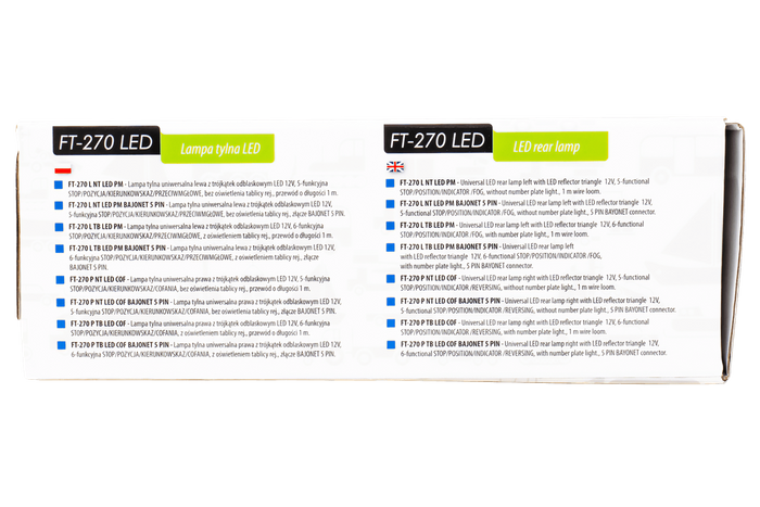 Piloto trasero FRISTOM FT-270 LED CANBUS 6 funciones derecho