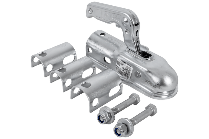 Enganche de bola STEELPRESS ZSK-1700D+Z2 para remolque de 1700 kg con barra de tiro tubular de 35-50 mm