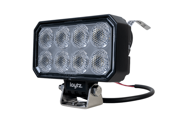 Reflector de lámpara de trabajo LED LAYTZ LY7302, 32 LED, 3200 lm, rectangular