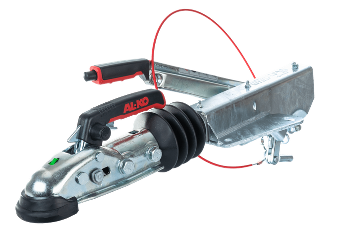 Dispositivo de inercia AL-KO 90S/3 con enganche AK161 para remolque de 1000 kg con lanza en V