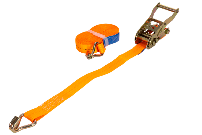 Cinta transportadora UNITRAILER de 8 m/25 mm/1 t de color naranja con tensor