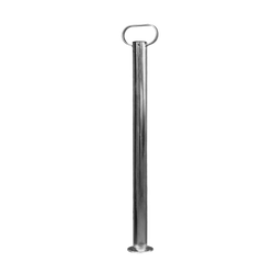 Soporte fijo UNITRAILER para remolque de plataforma plana de 150 kg, 48 mm, 755 mm