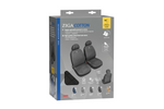 Fundas de asiento de coche LAMPA Ziga, color negro, para los asientos delanteros