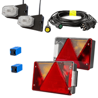 Juego de luces: luces traseras ASPÖCK + luces de posición laterales ASPÖCK + arnés MANTES 5,2 m 7PIN + conectores rápidos