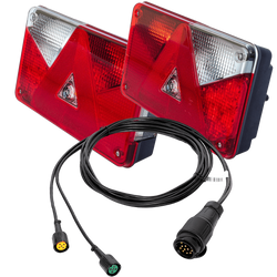 Luces traseras ASPÖCK MULTIPOINT V + arnés MANTES 5m 13 PIN