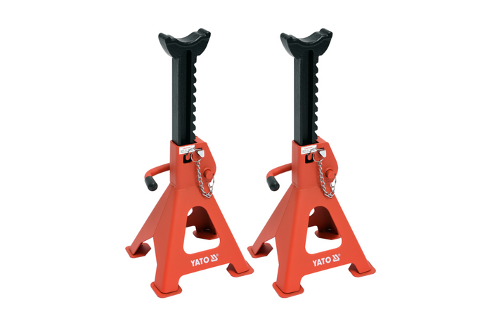 Juego de dos soportes para gato de coche YATO YT-17311 para elevadores de 3 t
