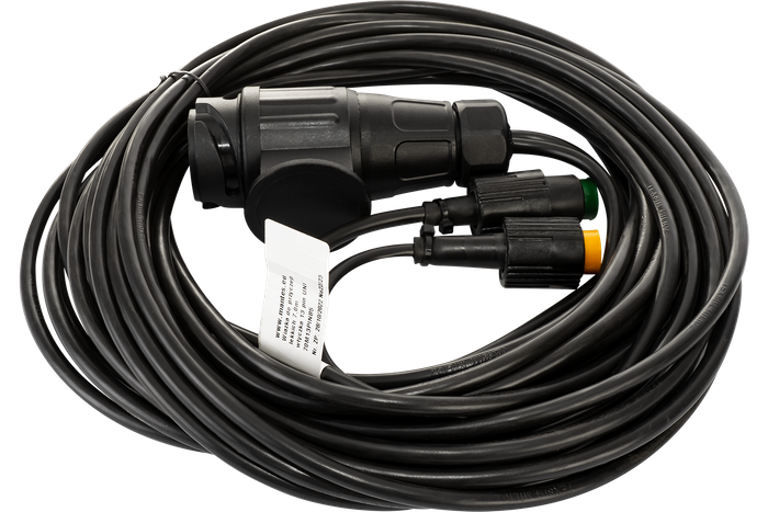 Instalación eléctrica MANTES, arnés para remolque de camión, 7 m, enchufe de 13 PIN, 2 bayonetas de 5 PIN