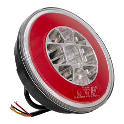 TT TECHNOLOGY TT.12008 Glo-Trac LED Luz trasera tipo hamburguesa con 3 funciones, universal