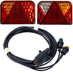 Luces traseras LED DOBPLAST DPT35 + arnés MANTES 4m 7PIN