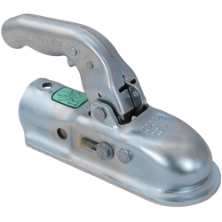 Enganche de bola KNOTT K20-B para remolque de 2000 kg con barra de tiro de tubo de 45 mm, hierro fundido