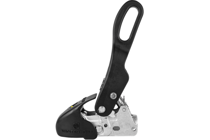 Enganche de bola WINTERHOFF WS3000 con estabilizador para remolque de 3000kg con lanza tubular de 35-50mm, hierro fundido