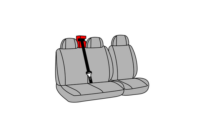 Juego de fundas para asientos de coche LAMPA Dido-2 negro, para autobuses y furgonetas