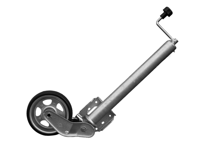 Rueda jockey automática UNITRAILER con manivela 500 kg 60 mm 660-904 mm