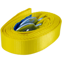 Cuerda de remolque con ganchos UNITRAILER correa de remolque 5m/50mm/6t amarilla