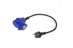 Adaptador con clavija Schuko para conector acodado CEE + base Schuko Proplus 373528 cable 40cm