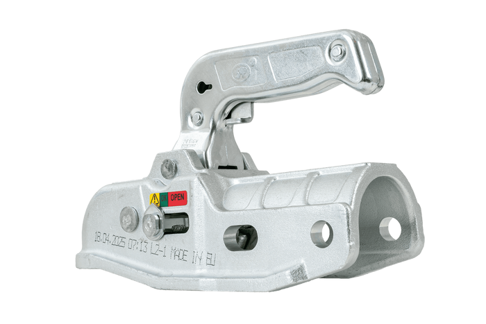 Enganche de bola STEELPRESS BC-3000C-00-00 para remolque de 3000 kg con barra de tiro de tubo de 50 mm, hierro fundido