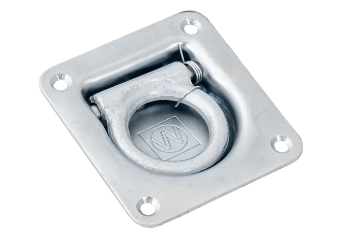 Enganche de soporte de suelo empotrado WINTERHOFF ZBF 70-2 para asegurar la carga del remolque