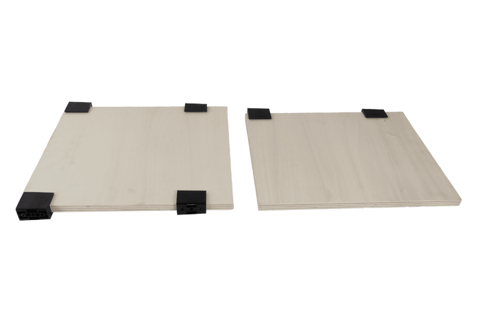 Juego de dos estantes para la caja de herramientas DAKEN ARKA 81209, compartimento 430x380mm y 430x340mm