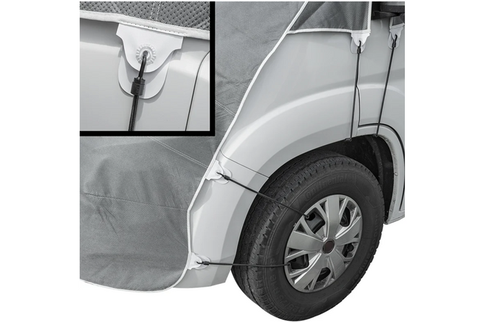 Alfombrilla térmica ProPlus 610682 para ventanas, escudo térmico para Fiat Ducato