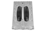 Calzo para ruedas KNOTT G36, altura: 150 mm, metal.