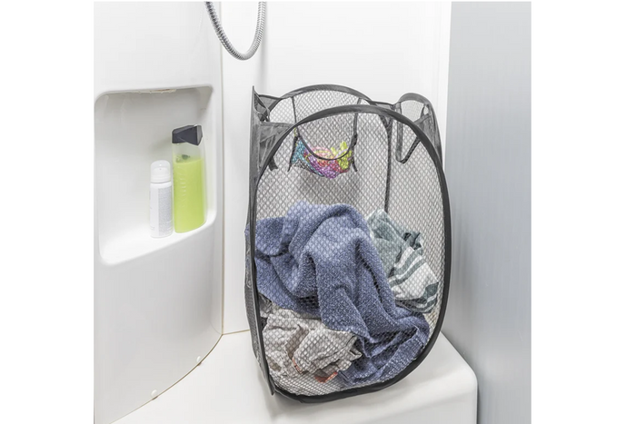 Cesta plegable para cesta de lavandería ProPlus 360814V01 para caravanas y viajes.
