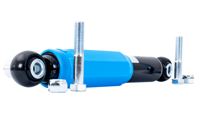 Amortiguador hidráulico PIVEXIN para ejes de remolque 1350-2700kg para ejes simples y tándem