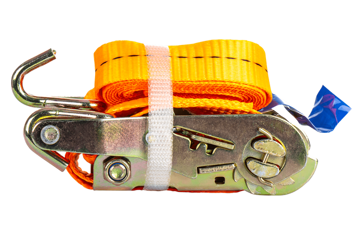 Cinta transportadora UNITRAILER de 2 m/50 mm/5 t de color naranja con tensor