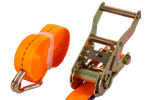 Cinta transportadora UNITRAILER de 5 m/25 mm/1 t de color naranja con tensor