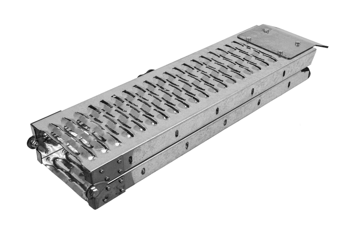 Rampa plegable UNITRAILER ALR004 de acero para remolque, 170 cm, 227 kg.