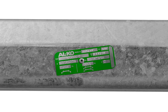 AL-KO COMPACT eje frenado para remolque / grúa 1500kg 1510mm 1880mm 5x112