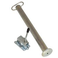 Soporte fijo con abrazadera y abrazadera de fundición WINTERHOFF RSR48-600+KLE48-G 150kg 48mm 600mm