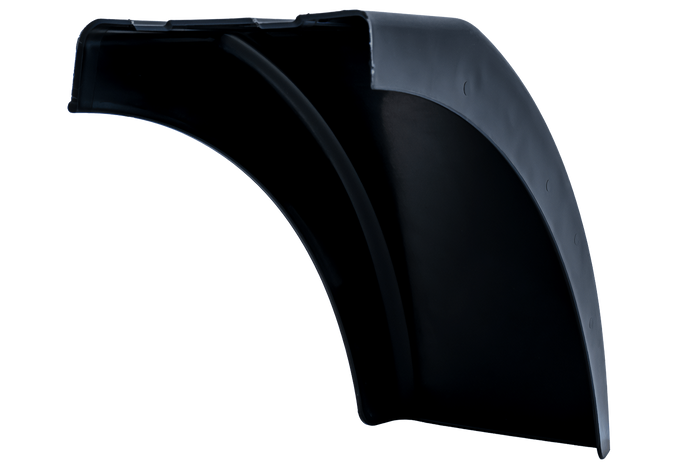 Medio guardabarros para remolque DOMAR DR1012201 paso de rueda 384/200mm derecho