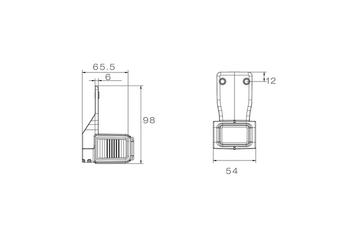 Luz de posición lateral izquierda LED ASPÖCK SUPERPOINT IV