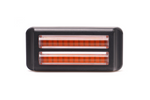 Lámpara de advertencia WAŚ 2469 W284 LED intermitente naranja MAESTRO/ESCLAVO