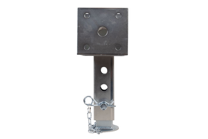 Soporte de manivela extensible UNITRAILER JL1 para remolque de plataforma plana de 1500 kg (346-576 mm)