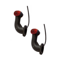 Luces de posición ASPÖCK SUPERPOINT II izquierda y derecha sobre un brazo de goma